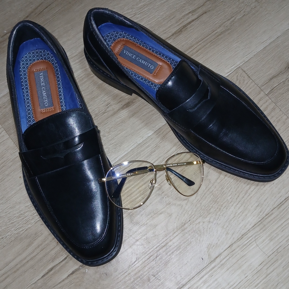 Vince Camuto Classic Black Men's Slip-Ons